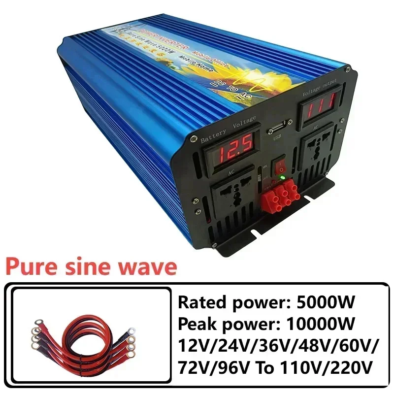 5000W 12V 24V 36V 48V 60V 72V  - đánh giá và giá Pure Sine Wave Inverter 5000W 48V 220V
